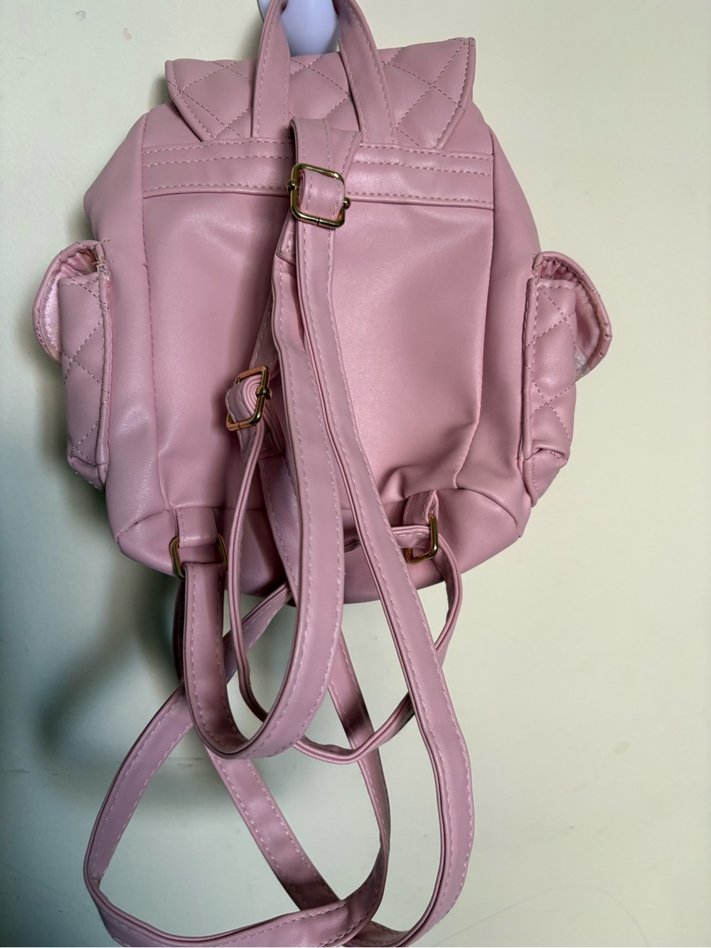 Quilted Mini Backpack - Pink - Picture 2 of 2